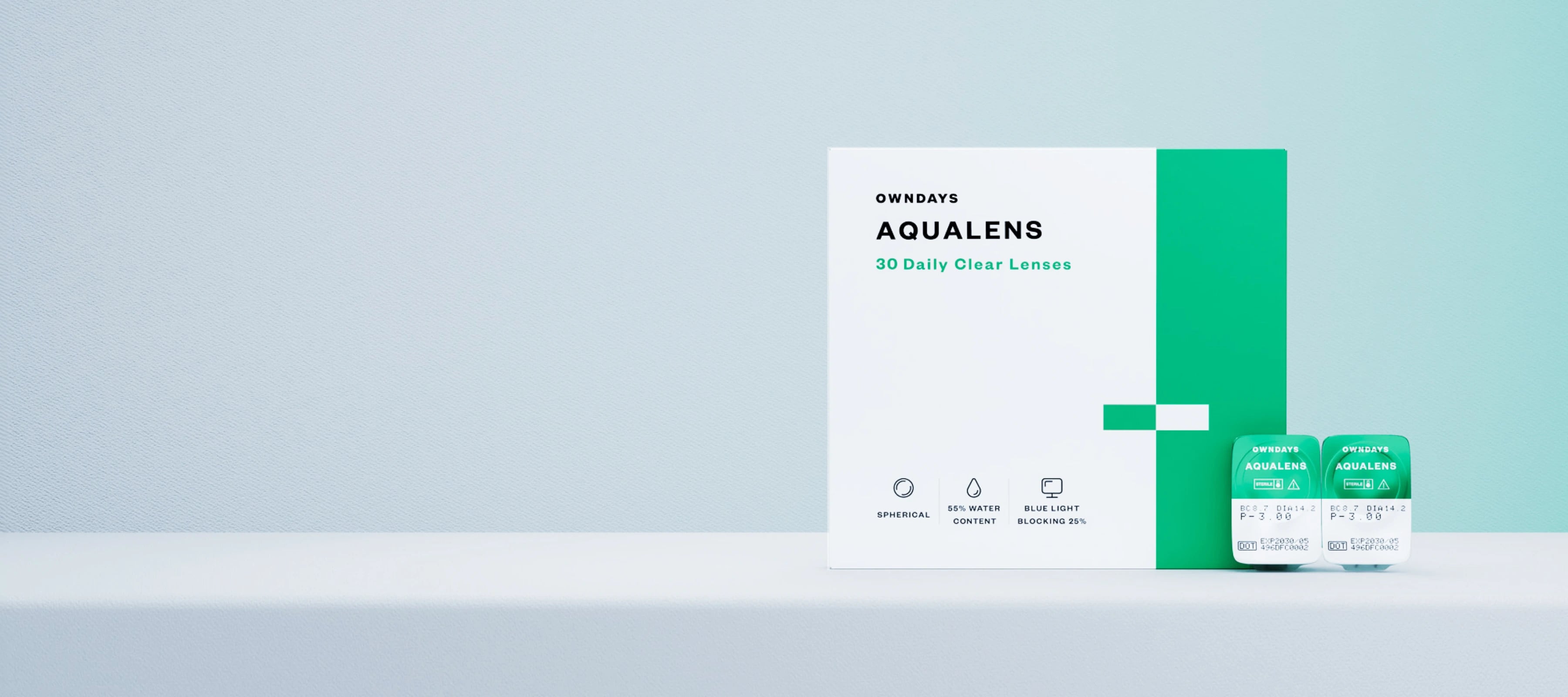 ブルーライトカット機能付き
新定番1DAYコンタクトレンズ。