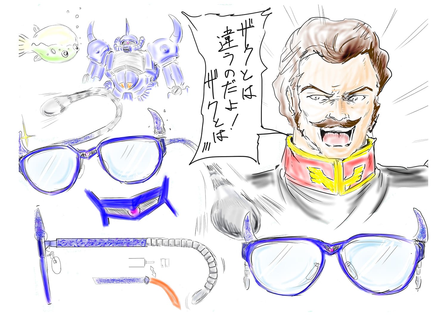 ガンダムメガネコンテスト 機動戦士ガンダム40周年記念コラボ企画 メガネ通販のオンデーズオンラインストア 眼鏡 めがね