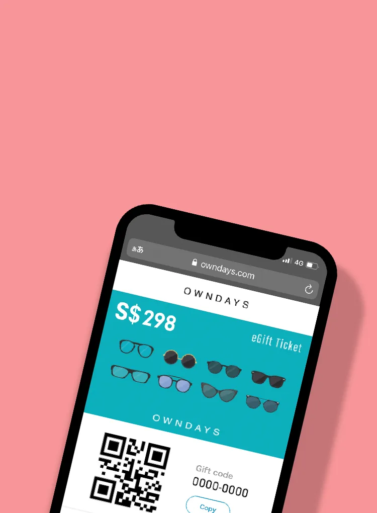 OWNDAYS eGift Ticket