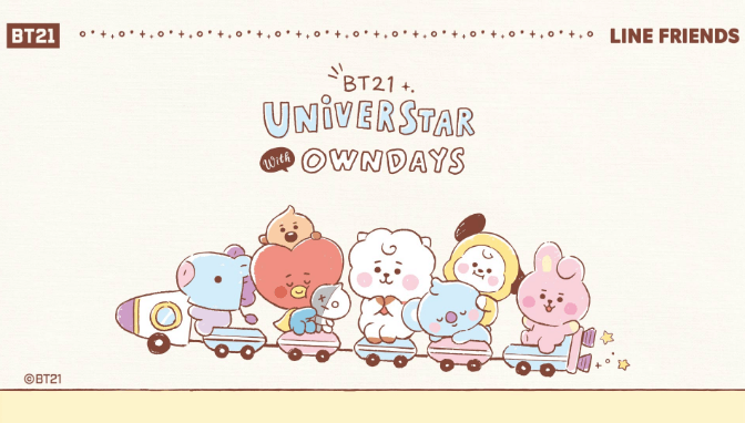 BT21 with OWNDAYS MOVIE