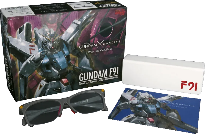 ガンダムメガネ デザインコンテスト GUNDAM F91【ガンダム x OWNDAYS