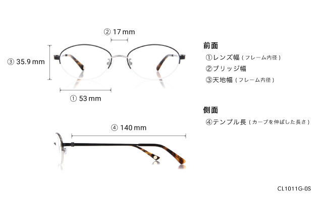 Eyeglasses Calmo CL1011G-0S ゴールド