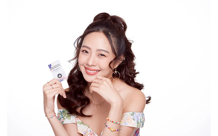 Contact lens OWNDAYS TH Col Mthly Petal  Gray