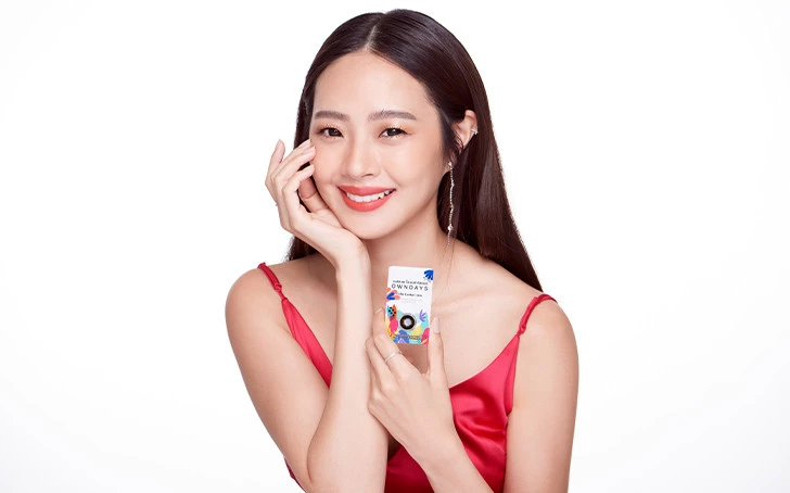 Contact lens OWNDAYS TH Col Mthly Enhanced  Black