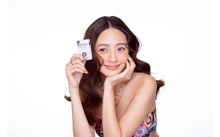 Contact lens OWNDAYS TH Col Mthly Petal  Gray