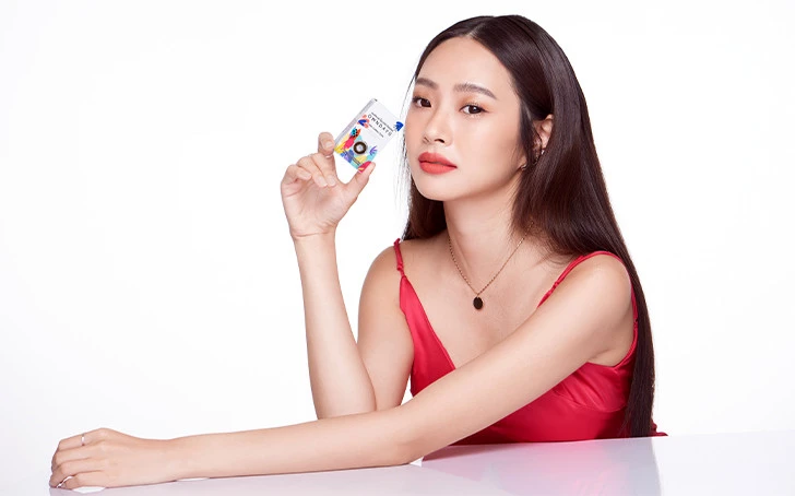 Contact lens OWNDAYS TH Col Mthly Enhanced  Black