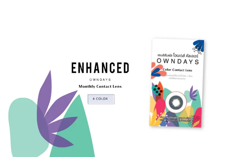 Contact lens OWNDAYS TH Col Mthly Enhanced  Black