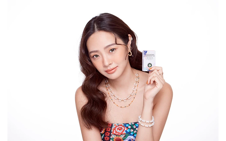 Contact lens OWNDAYS TH Col Mthly Petal  Gray