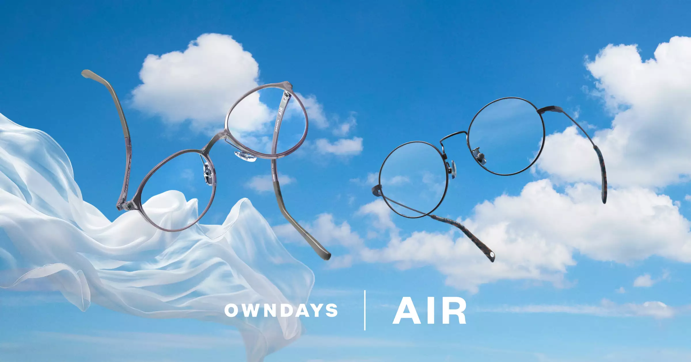 OWNDAYS】度入りメガネ 左-1.25 右-0.75 ブラウン 細縁