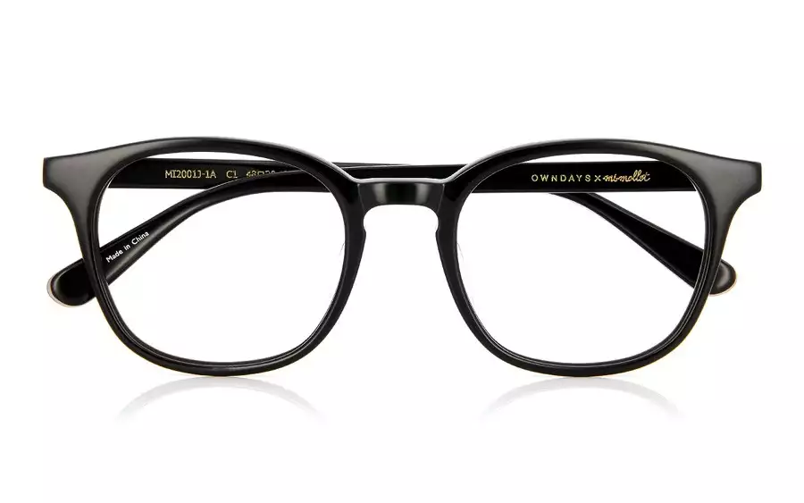 Eyeglasses mi-mollet × OWNDAYS MI2001J-1A  ブラック
