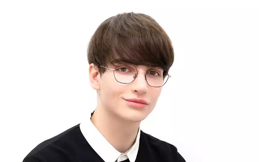 Eyeglasses Memory Metal MM1013B-3S  ゴールド