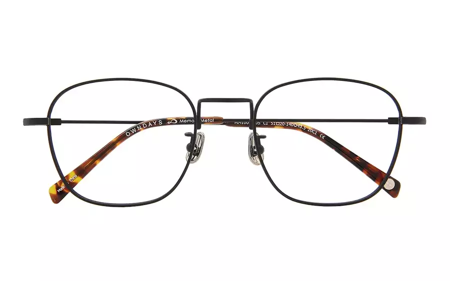 Eyeglasses Memory Metal MM1006B-0S  Black