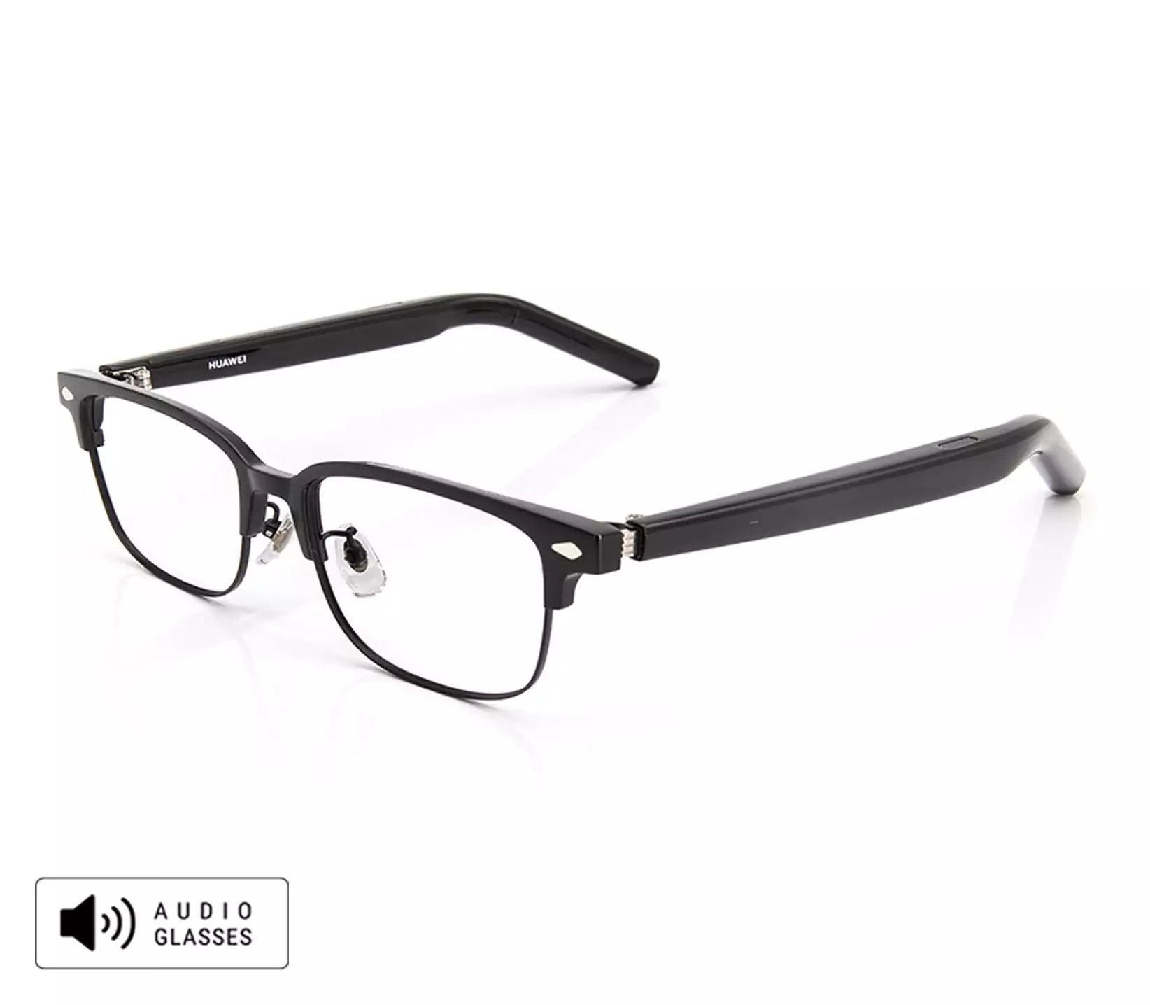 【OWNDAYS公式】オンデーズ メガネ OWNDAYS × HUAWEI Eyewear 2 スクエア/ブロー 樹脂 ブラック