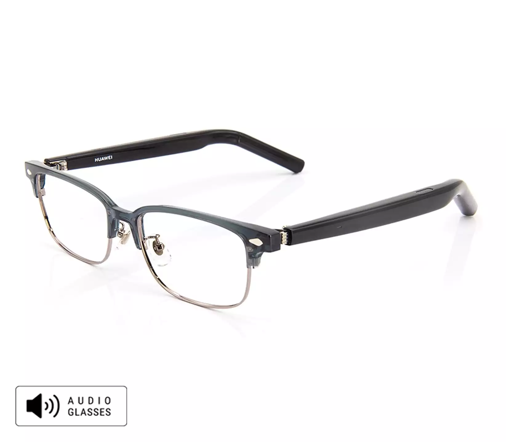 【OWNDAYS公式】オンデーズ メガネ OWNDAYS × HUAWEI Eyewear 2 スクエア/ブロー 樹脂 クリアグレー