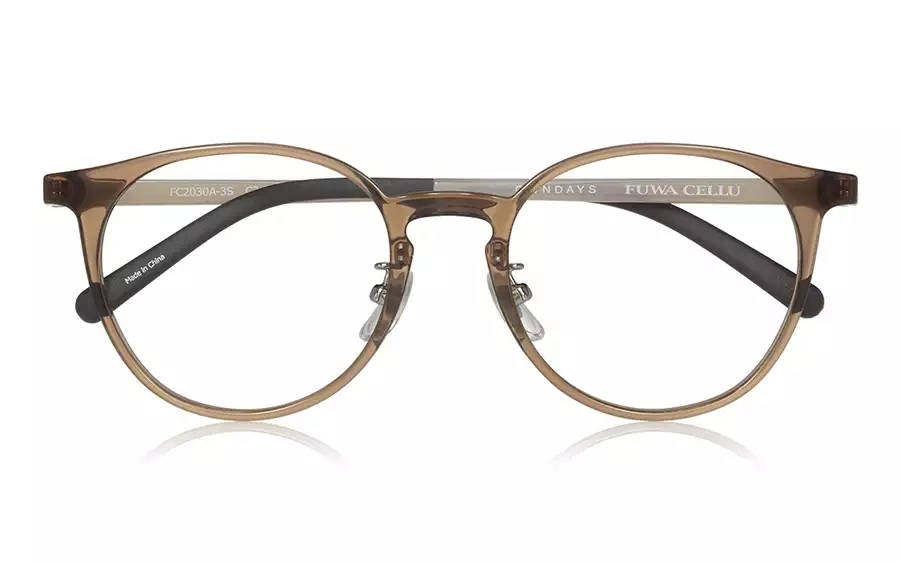 Eyeglasses FUWA CELLU FC2030A-3S  ライトブラウン