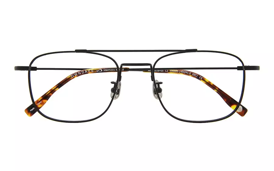Eyeglasses Memory Metal MM1003B-0S  ブラック