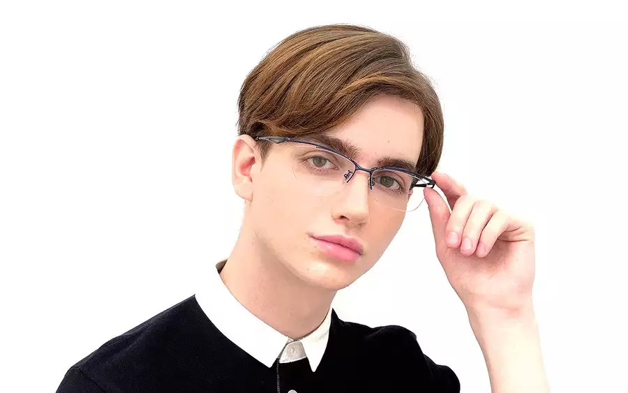 Eyeglasses K.moriyama KM1141T-1S  ダークグレー