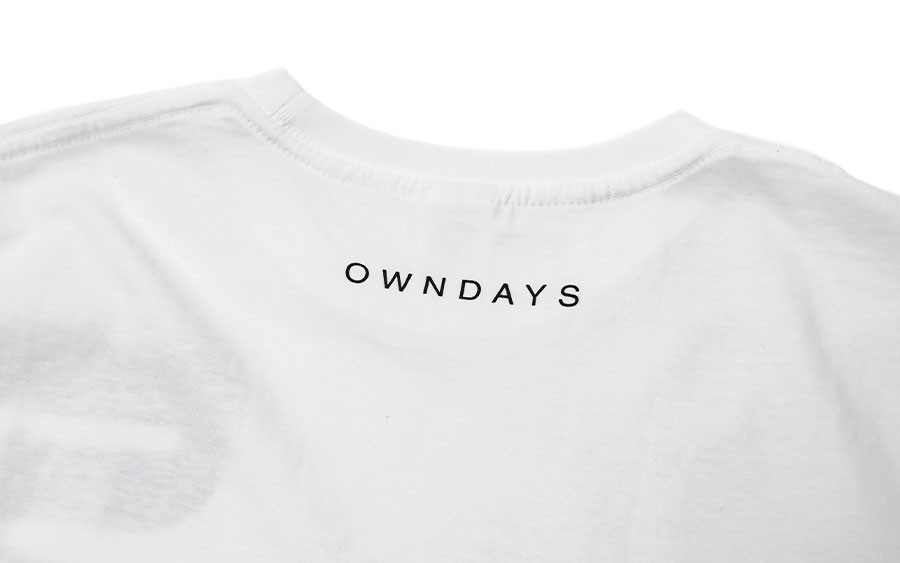 Cloth OWNDAYS OWNDAYS-T-shirt-Logo02-WH  ホワイト