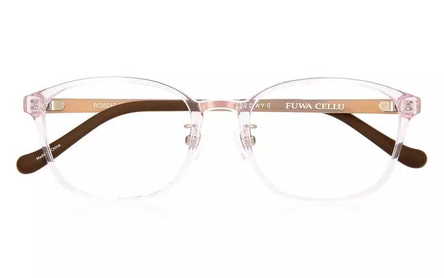 Eyeglasses FUWA CELLU FC2024T-1S  Clear Pink