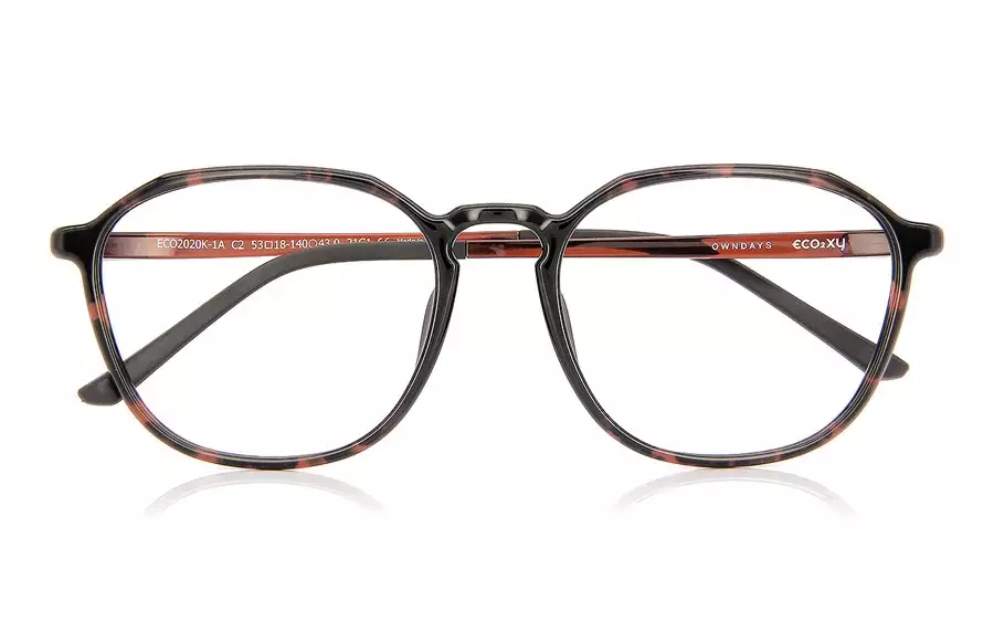 Eyeglasses eco²xy ECO2020K-1A  Brown Demi