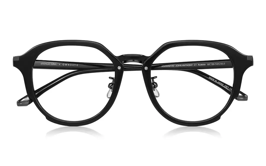 Eyeglasses SHINGO AIBA × OWNDAYS AS2003Z-3S  ブラック