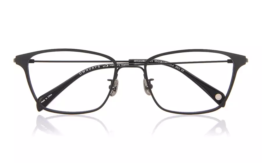 Eyeglasses Memory Metal MM1010B-0A  ブラック