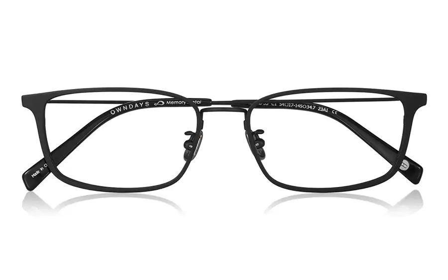 Eyeglasses Memory Metal MM1015B-3S  マットブラック