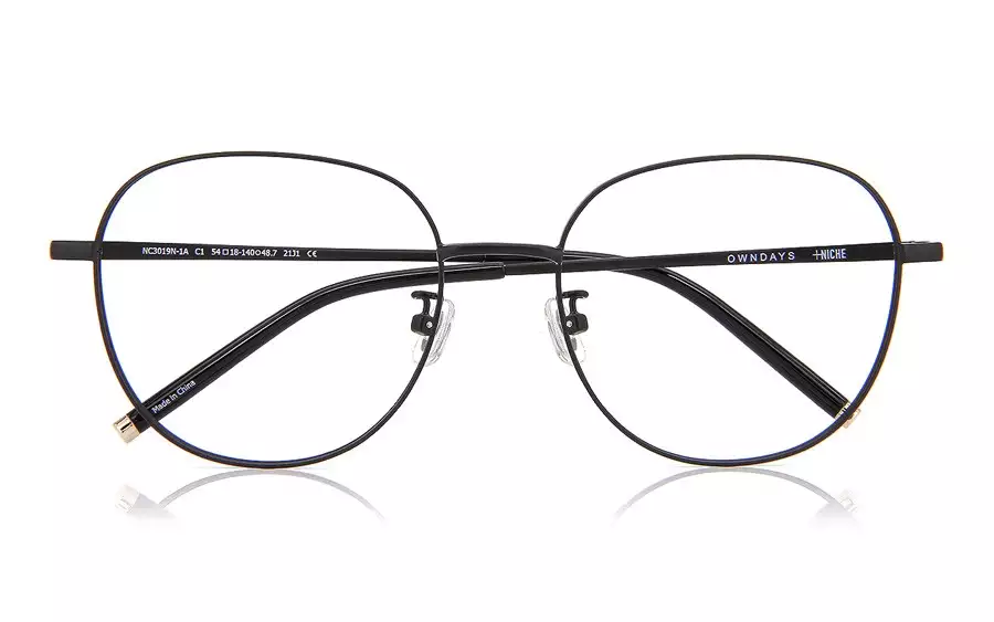 Eyeglasses +NICHE NC3019N-1A  マットブラック