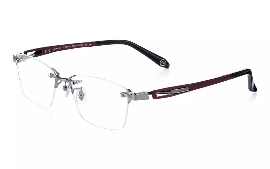 Eyeglasses K.moriyama KM1142T-1S  マットダークレッド