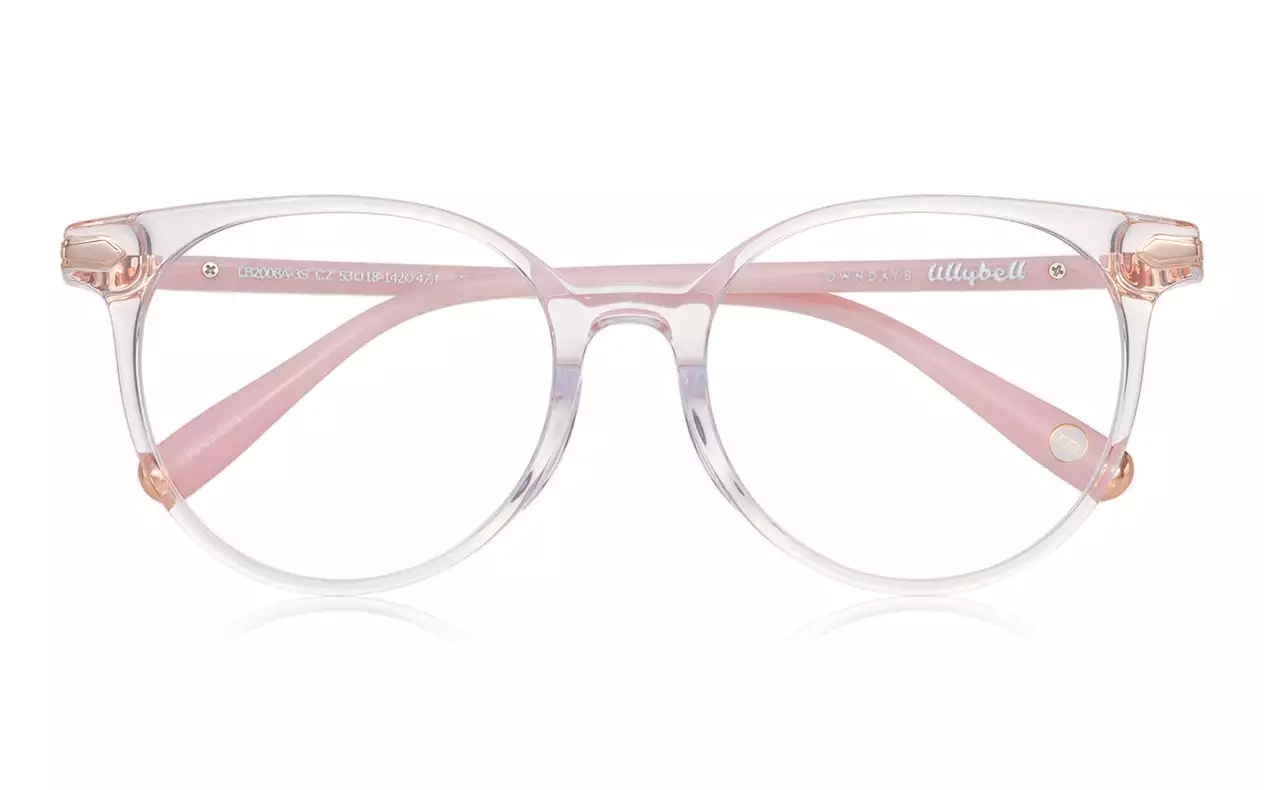 Eyeglasses lillybell LB2008A-3S  クリアピンク