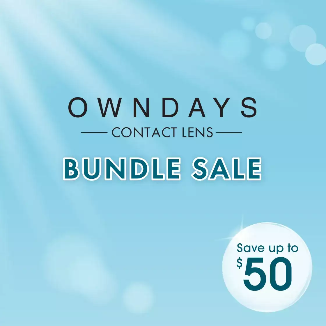 OWNDAYS CLEAR VISION CONTACT LENS BUNDLE SALE