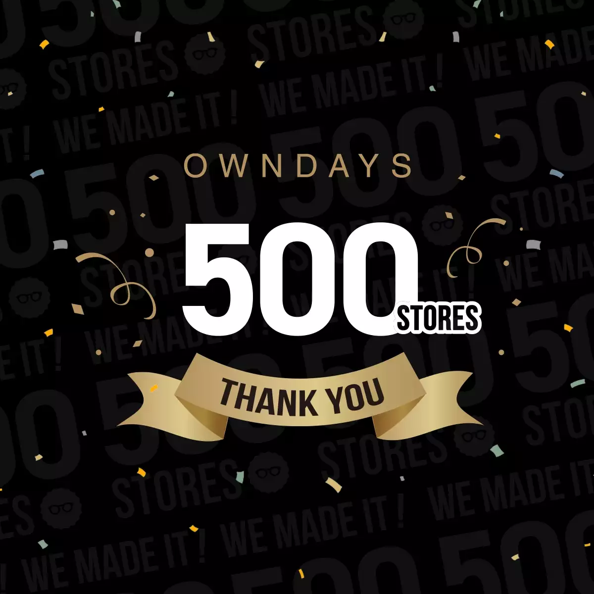 【完売】OWNDAYS 500店舗達成記念