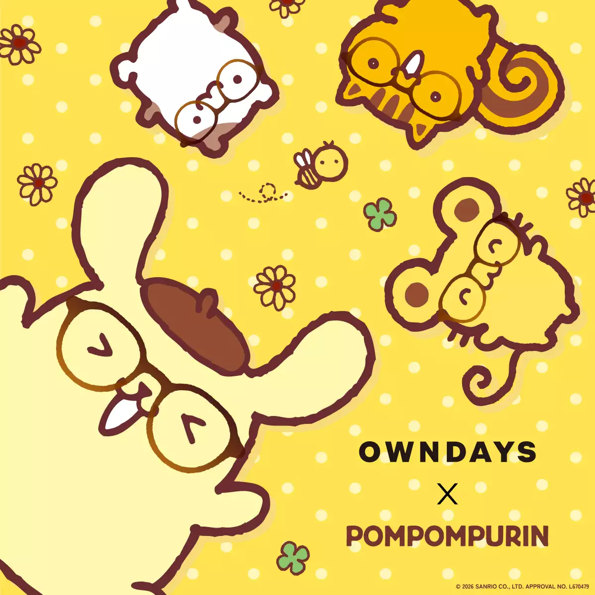 OWNDAYS × POMPOMPURIN 第二弾