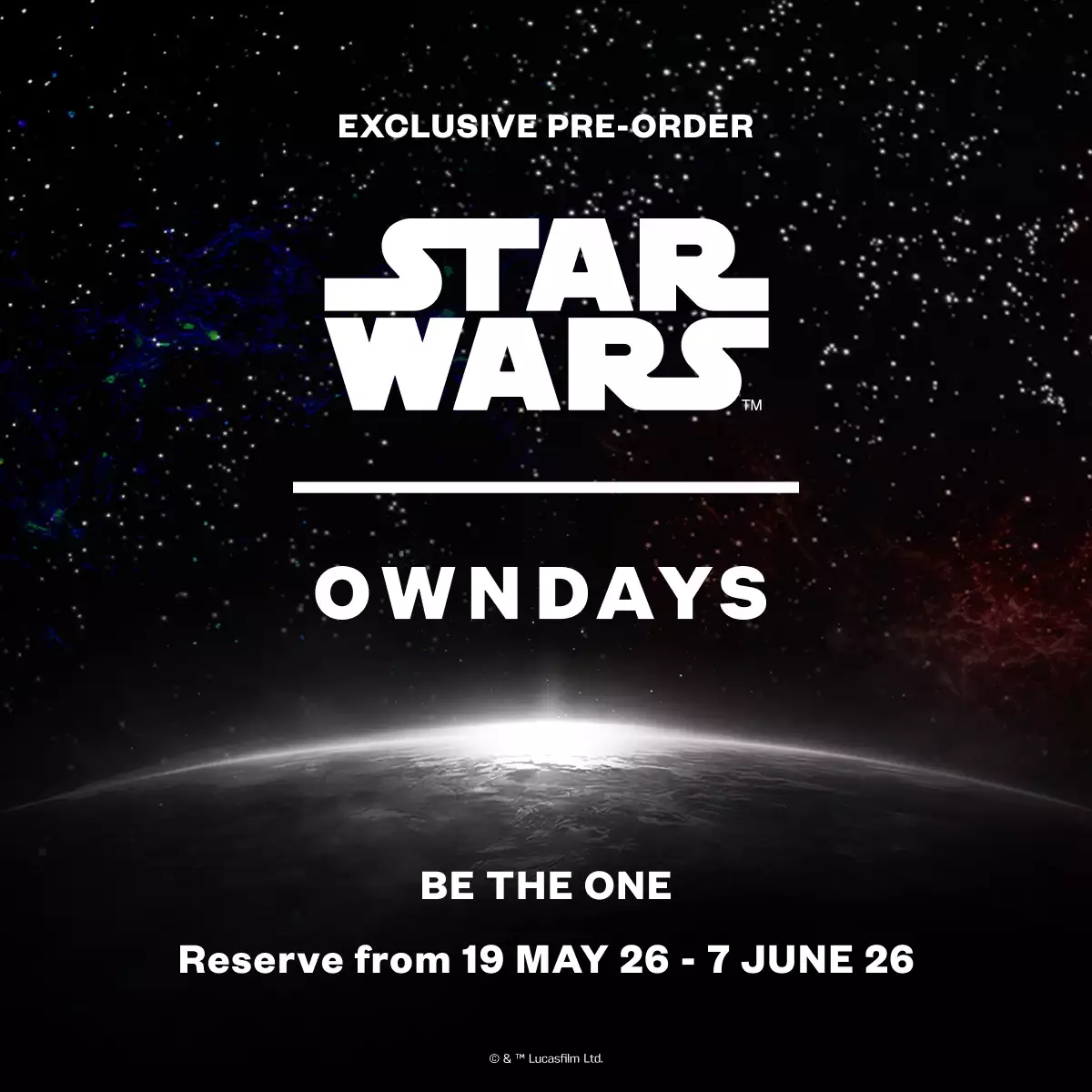 STAR WARS | គ្រឿងតុបតែងវ៉ែនតាផ្តាច់មុខពី OWNDAYS