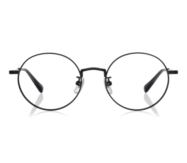 Black frame glasses 08